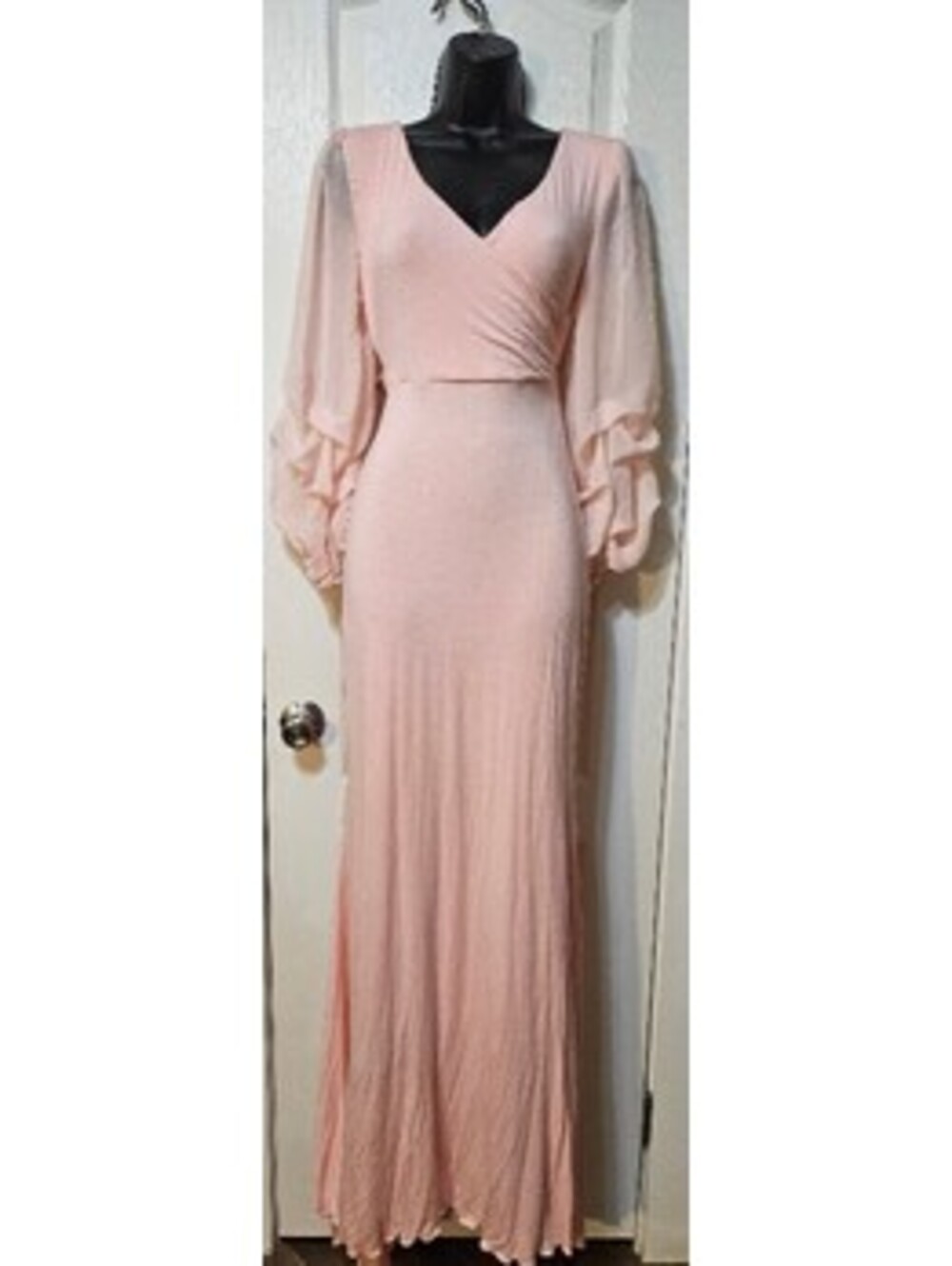 Princess Pink Off-Shoulder Midi Dress L Wild Orchid Rush